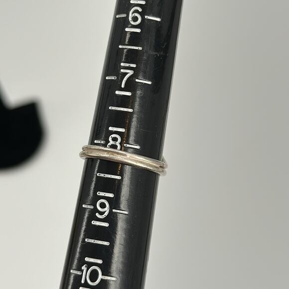 Sterling silver durzy layered ring size 8 1/4 - Picture 4 of 5